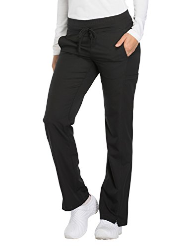 Dynamix Scrubs for Women, Drawstring Cargo Pants for Women DK130, XL, Black