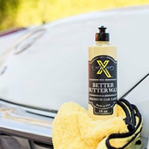 Liquid X Better Butter Wax - Enrich Paint Color & Add Protection with Carnuba Infused Wet Wax - Remove Swirl Marks & Scratches - Easy On & Off (16 oz)