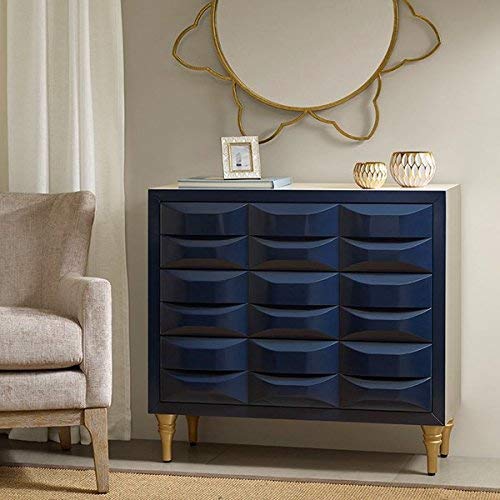 Madison Park Savannah Drawer Chest, 36" L x 14" D x 34" H, Gold