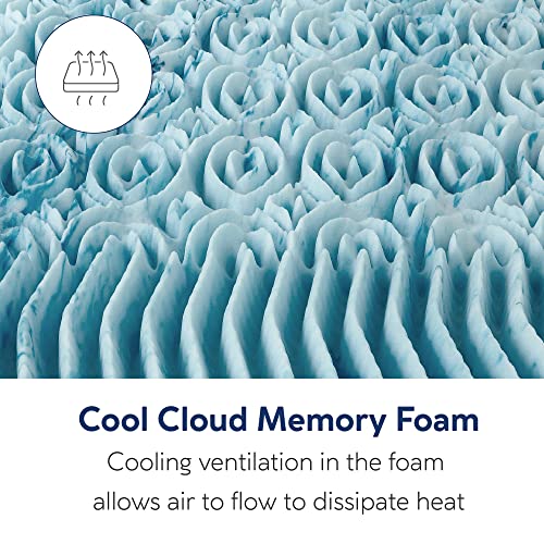 Classic Brands 3-Inch Cool Cloud Gel Memory Foam Mattress Topper With Free Cover, Queen