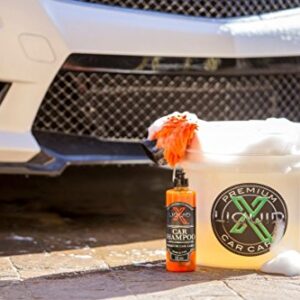 Liquid X Car Shampoo - Ultra Sudsy Car Wash, pH Neutral Formula for Safe Washing - Highly Concentrated Ultra Foam (16 oz)