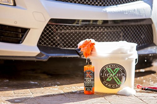 Liquid X Car Shampoo - Ultra Sudsy Car Wash, pH Neutral Formula for Safe Washing - Highly Concentrated Ultra Foam (16 oz)