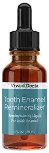 viva doria tooth enamel remineralizing liquid, protects tooth enamel and helps keep gum healthy 1 fl oz