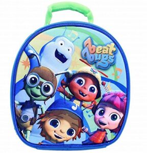 beat bugs 9" lunch bag with hands free clip & allergy window