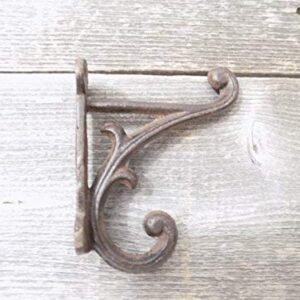 8 Rustic Entryway Hooks Coat Hooks Wall Mounted Double Vintage Looking Coat Hangers Pack of 8