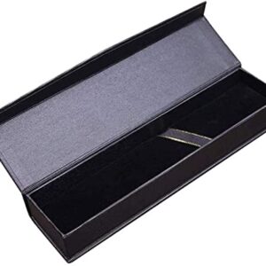 Zhi Jin 5Pcs Luxury Black Jewelry Ballpoint Pen Gift Box with Cushion Pencil Boxes Empty Bulk Case Collection Set for Business Birthday