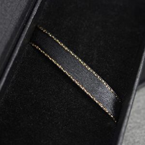 Zhi Jin 5Pcs Luxury Black Jewelry Ballpoint Pen Gift Box with Cushion Pencil Boxes Empty Bulk Case Collection Set for Business Birthday