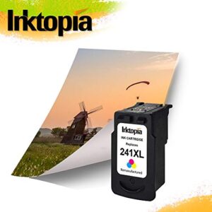 Inktopia Remanufactured Ink Cartridge Replacement for Canon 241 XL CL 241XL CL-241XL (1 Color) for Canon PIXMA MG3620 MG3520 MG3220 MG2220 MG2120 MX532 MX472 MX432 MX452 TS5120 MG3600 Printer