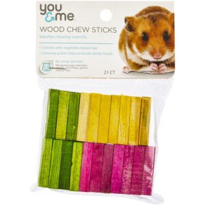 you & me wood chew sticks for small animals, 30 g.