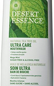 Ultra Care Mouthwash - Made With Natural Tea Tree Oil - Sugar-Free, Alcohol-Free - Mega Mint, 16 fl oz (Pack of 2)