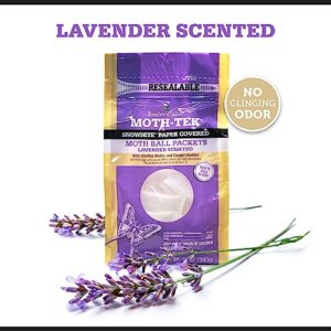 Reefer-Galler Moth-Tek Snowhite Lavender Scented Moth Ball Packets 12 oz (6)