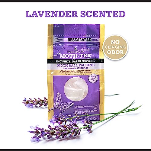 Reefer-Galler Moth-Tek Snowhite Lavender Scented Moth Ball Packets 12 oz (6)