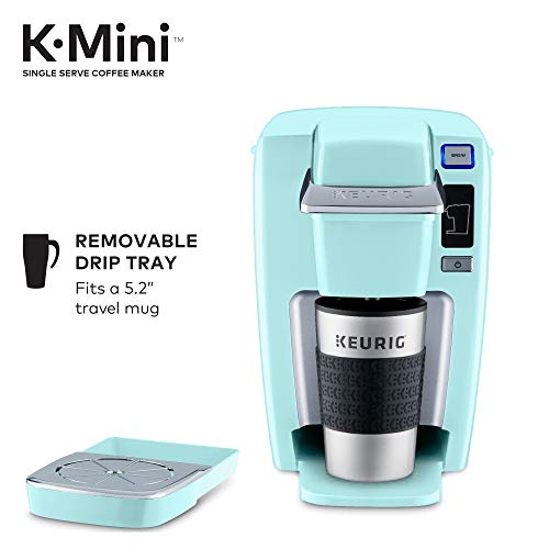 Keurig K15 Coffee Maker, Single Serve K-Cup Pod Coffee Brewer, 6 to 10 Oz Brew Sizes, Oasis