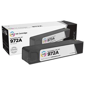 ld compatible ink cartridge replacement for hp 972a f6t80an (black)