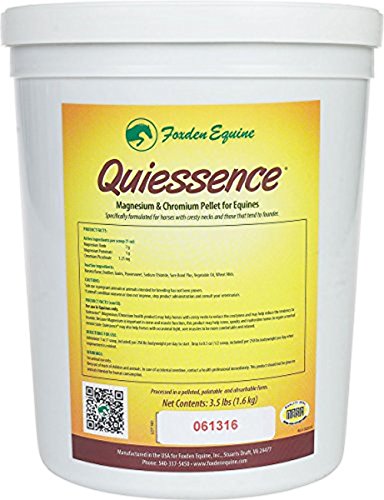 Quiessence Foxden Equine 3.5 lb Banana Flavored Magnesium Pellets Founder Calming Sore Muscle Supplement