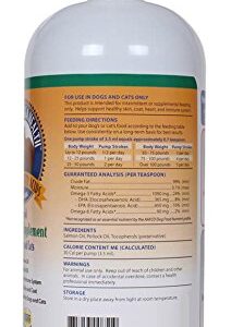 Grizzly Omega Health for Dogs & Cats, Wild Salmon Oil/Pollock Oil Omega-3 Blend