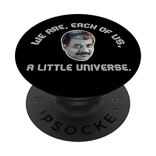 Neil deGrasse Tyson Galaxy Hair Quote PopSockets Stand for Smartphones & Tablets