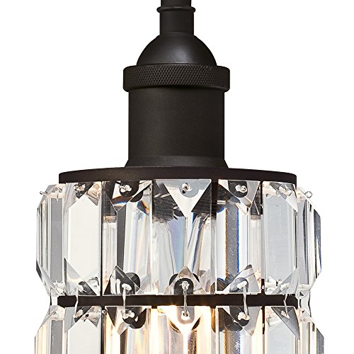 Westinghouse Lighting 6337500 Sophie One-Light Indoor Wall Fixture, Oil Rubbed Bronze Finish with Crystal Prism Glass