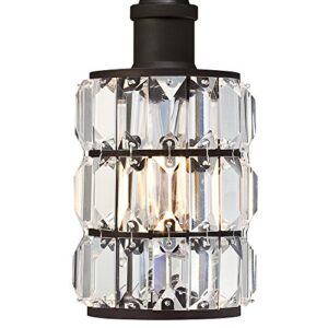 Westinghouse Lighting 6337500 Sophie One-Light Indoor Wall Fixture, Oil Rubbed Bronze Finish with Crystal Prism Glass