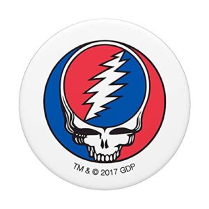 Grateful Dead Grateful Dead Steal Your Face PopSockets Stand for Smartphones & Tablets PopSockets PopGrip: Swappable Grip for Phones & Tablets