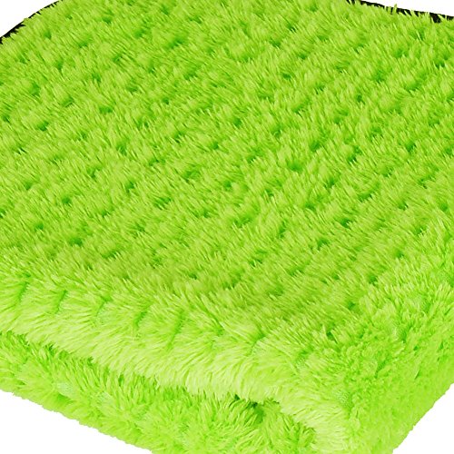 Liquid X Plush Waffle Weave Green Xtreme Microfiber Detailing Towel 16" x 16" Guaranteed Satisfaction (5 Pack)