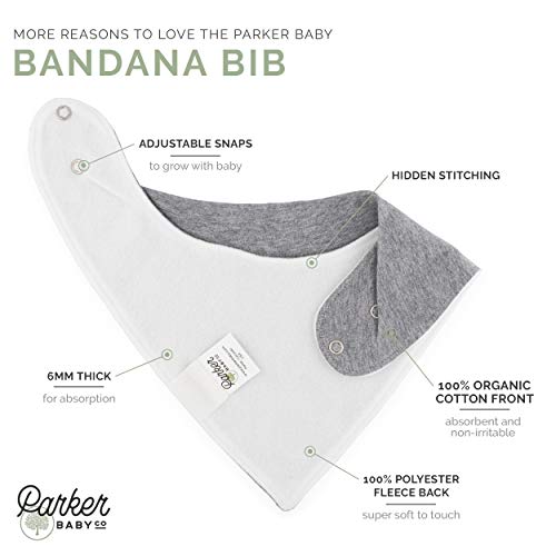 Parker Baby Bandana Drool Bibs 8 Pack Baby Bibs for Boys, Girls, Unisex - "Lunar Set"