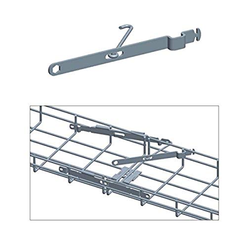 Quest Manufacturing Cable Tray Fast Fix Splicer Handle, Zinc (CT0008-03),Silver