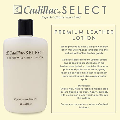 Cadillac Select Premium Leather Care Kit - Leather Cleaner, Lotion Conditioner & Water & Stain Protector