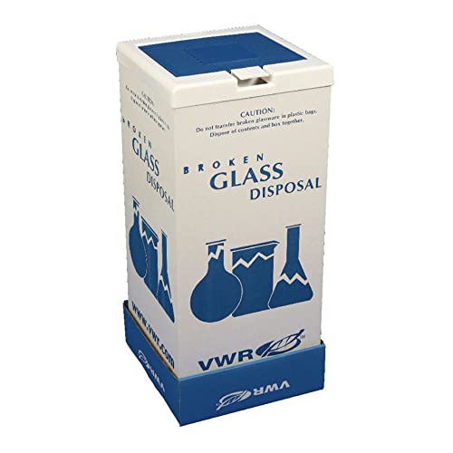 VWR 56617-801 Broken Glass Floor Disposal Carton, 68.5 cm Height, 30.5 cm Width, 30.5 cm Length (Pack of 6)