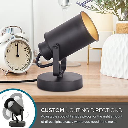 Catalina Lighting 18775-012 Modern Multipurpose Spotlight Desk or Wall Mount Accent Lamp, 6", Dark Bronze