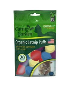 multipet catnip garden catnip puffs 20ct bag, assorted