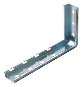 quest manufacturing cable tray l wall bracket, 8", zinc (ct0025-08-03)