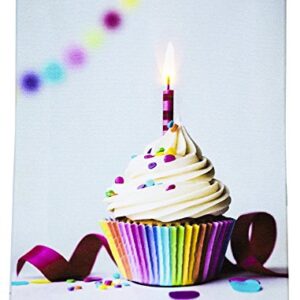 OSW 6 x 8.25 Birthday Anniversary Any Celebration Recordable LED Greeting Card Tabletop Stand or Hang