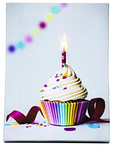 OSW 6 x 8.25 Birthday Anniversary Any Celebration Recordable LED Greeting Card Tabletop Stand or Hang