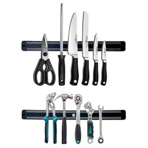 kitchavo magnetic knife strip set of 2 13 inch magnetic knife holder tool rack storage display organizer multipurpose kitchen bar easy install