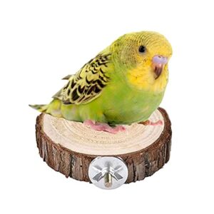 litewoo bird perching stand ring pine platform wooden toy suitable for parrot parakeet cockatiel lovebird budgie sparrow canary cockatoo (s)