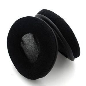 YunYiYi Round Velvet Replacement Pillow Ear Pads Foam Cushions Cups Repair Parts Compatible with JVC HA RX300 HA-RX300 Headphones Headset Earphones