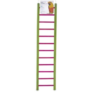 you & me bird 12-step wood bird ladder, 23.5" l