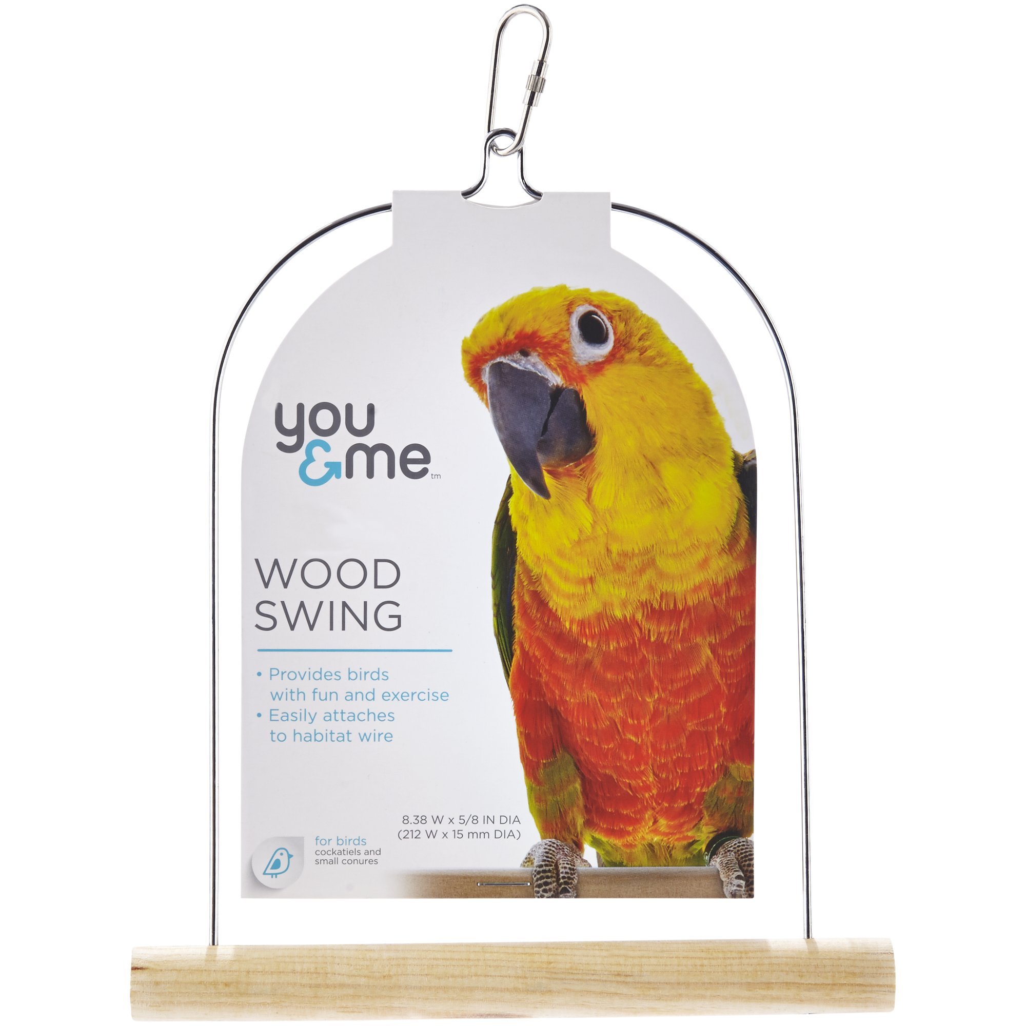 You & Me Wood Bird Swing, Medium