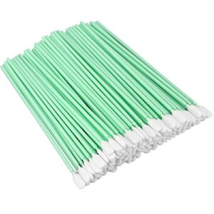 inchoo 100pc 6.3" double layer polyester cleaning swab sticks for solvent format inkjet printer roland optical equipment