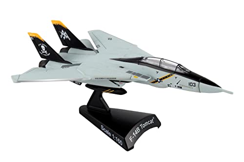 Daron Worldwide Trading Postage Stamp F-14 Tomcat Vf-103 Jolly Rogers 1/16o Scale Airplane Model, 144 months to 1000 months