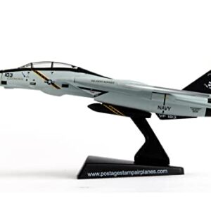 Daron Worldwide Trading Postage Stamp F-14 Tomcat Vf-103 Jolly Rogers 1/16o Scale Airplane Model, 144 months to 1000 months