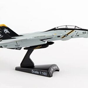 Daron Worldwide Trading Postage Stamp F-14 Tomcat Vf-103 Jolly Rogers 1/16o Scale Airplane Model, 144 months to 1000 months