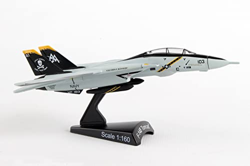 Daron Worldwide Trading Postage Stamp F-14 Tomcat Vf-103 Jolly Rogers 1/16o Scale Airplane Model, 144 months to 1000 months