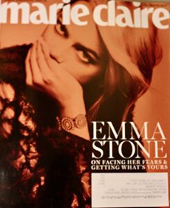 marie claire magazine (september, 2017) emma stone cover