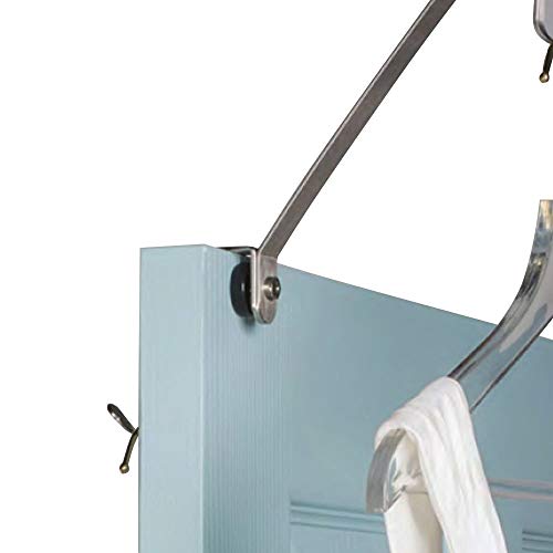 Richards Homewares Elevated Hook for Long Gown and Wedding Dress, Removable and Adjustable Knob for Dual Door Use, Chrome