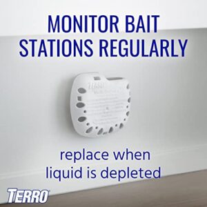 TERRO T334B Indoor Multi-Surface Liquid Ant Bait and Ant Killer - 4 Discreet Ant Bait Stations - Kills Common Household Ants