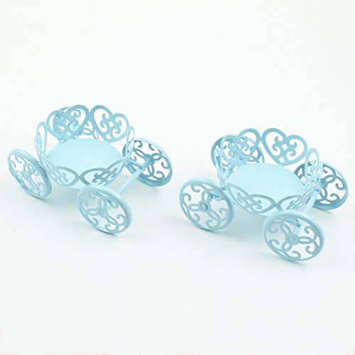 Zoie + Chloe Princess Carriage Cupcake Stand Holder Display - 2 Pack