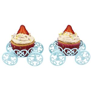 Zoie + Chloe Princess Carriage Cupcake Stand Holder Display - 2 Pack