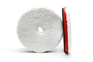 maxshine microfiber 5” polishing foam pad for finishing – hook and loop, for da and rotary polishers, ultra-soft microfiber pad